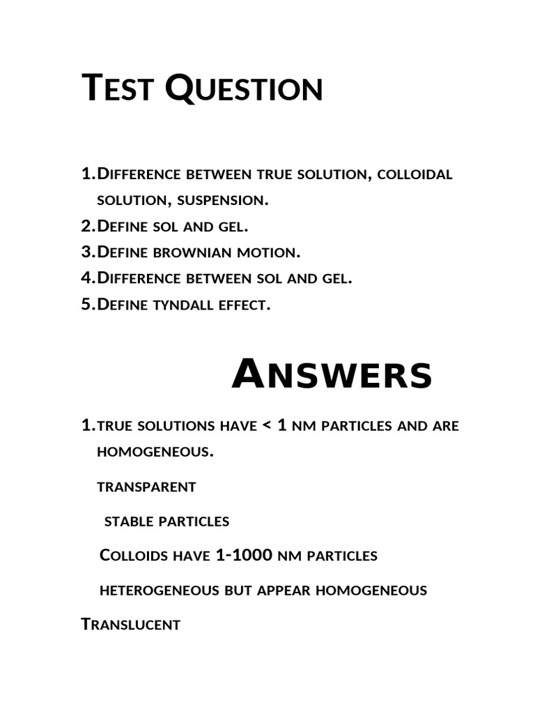 Test Question | PDF