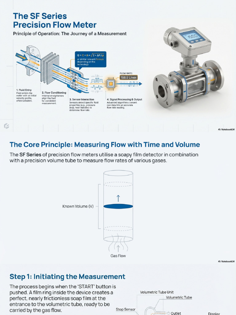 SF Series Flow Meter Operation | PDF