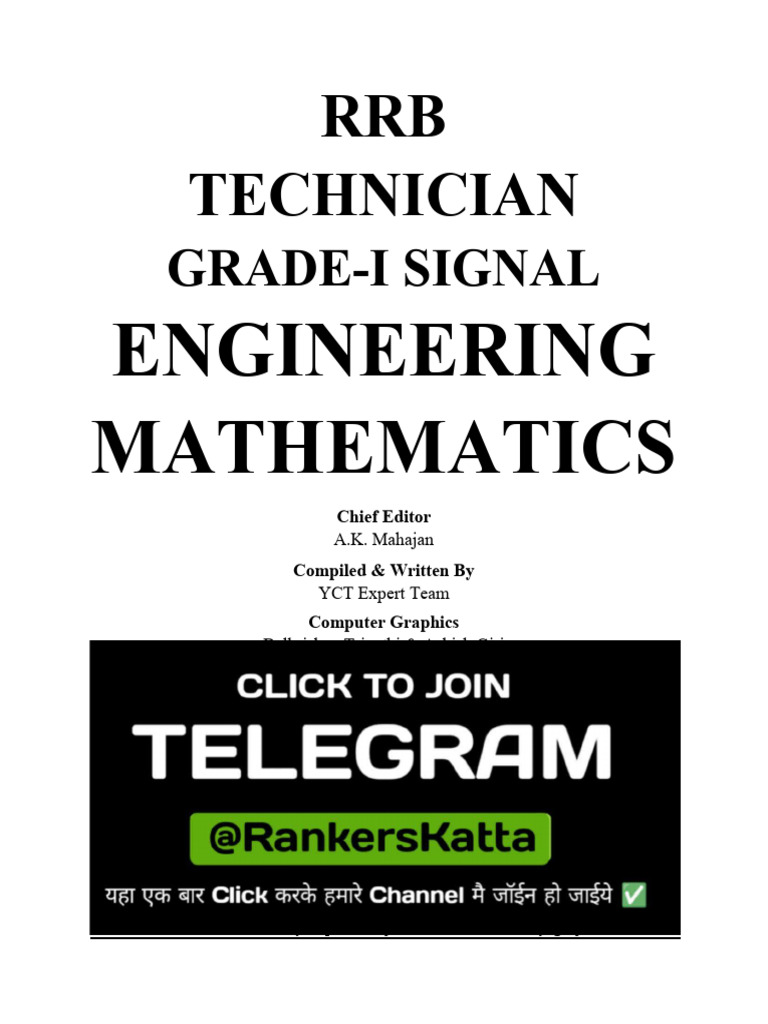 RRB Engineering Mathematics Grade 1 Signal Solution Paper | PDF