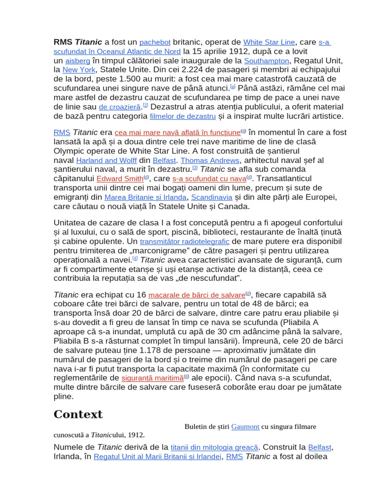 Titanic | PDF