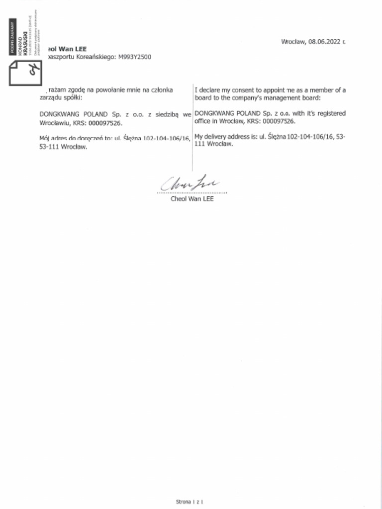 Consent - Lee - Signed | PDF