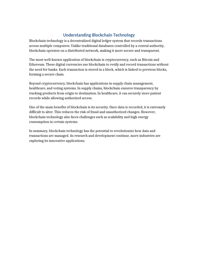 Teknologi 3 Blockchain | PDF