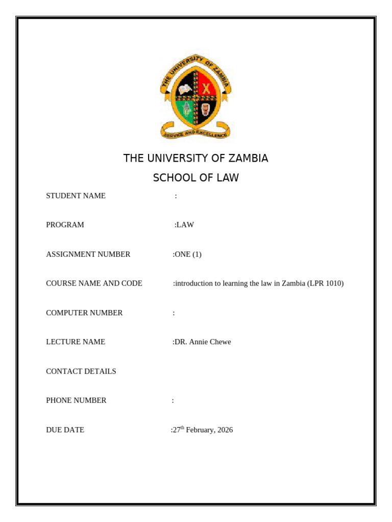 Generic Cover Page | PDF