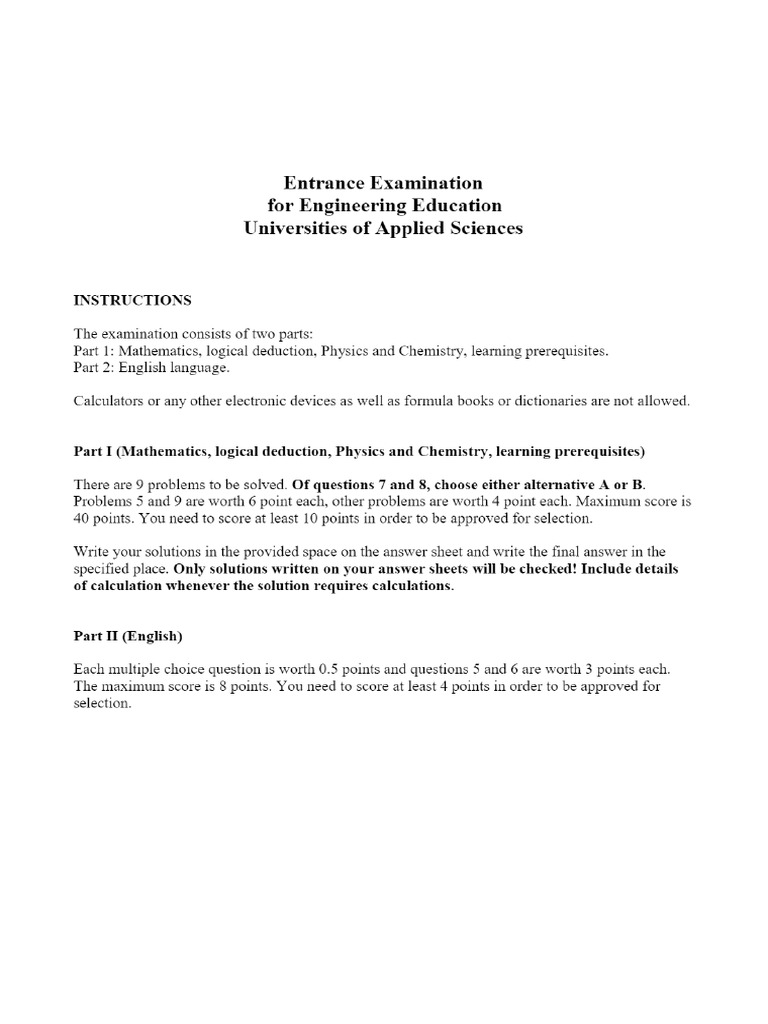 Exam Sample | PDF