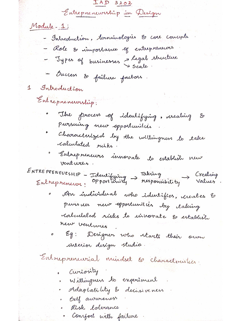 Module-1 Handwritten Notes | PDF