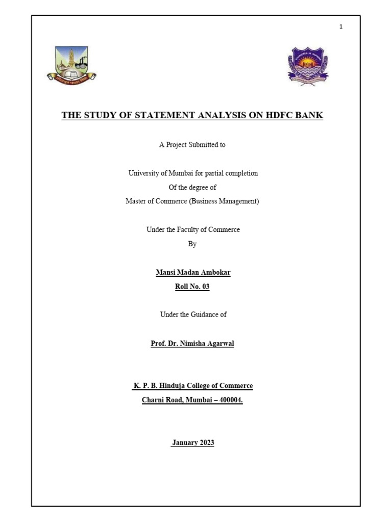 Mcom Part 2 Sem III Project | PDF | Bonds (Finance) | Banks