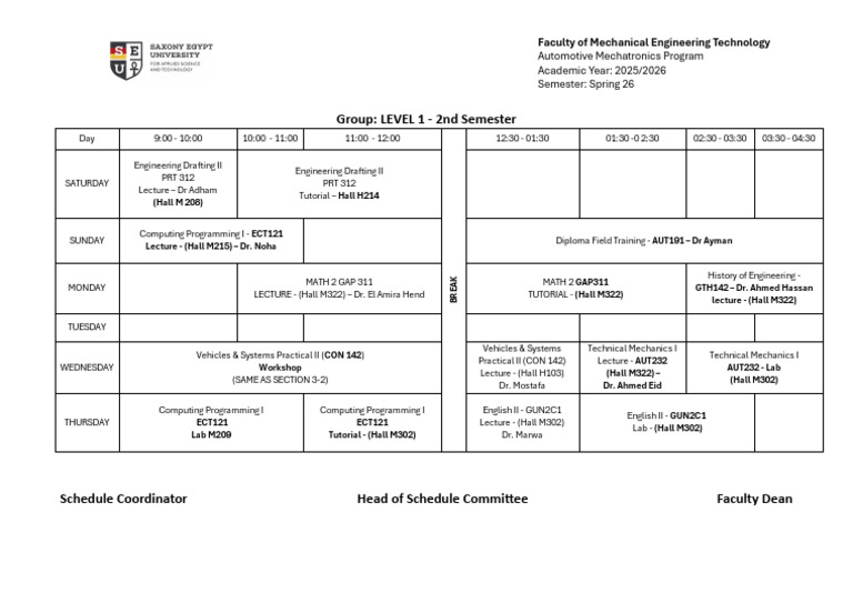 LEVEL 1 2nd Semester Final V2 | PDF | Academia | Engineering