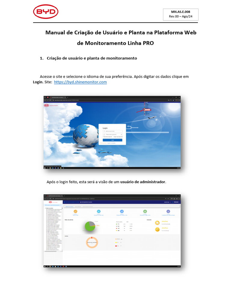 MN - AS.E.008R00 Manual de Configuração - Criação de Usuário e Planta ...