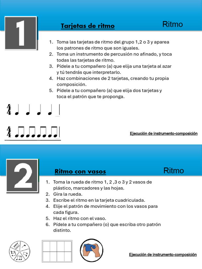 Fichas Secundaria | PDF | Ritmo | Melodía