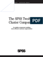 The SPSS TwoStep Cluster Component