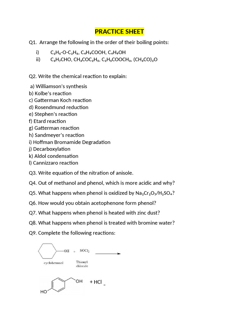 Practice Sheet | PDF