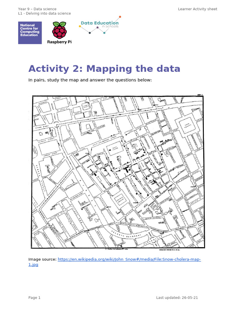 A2 Worksheet - Mapping Data | PDF