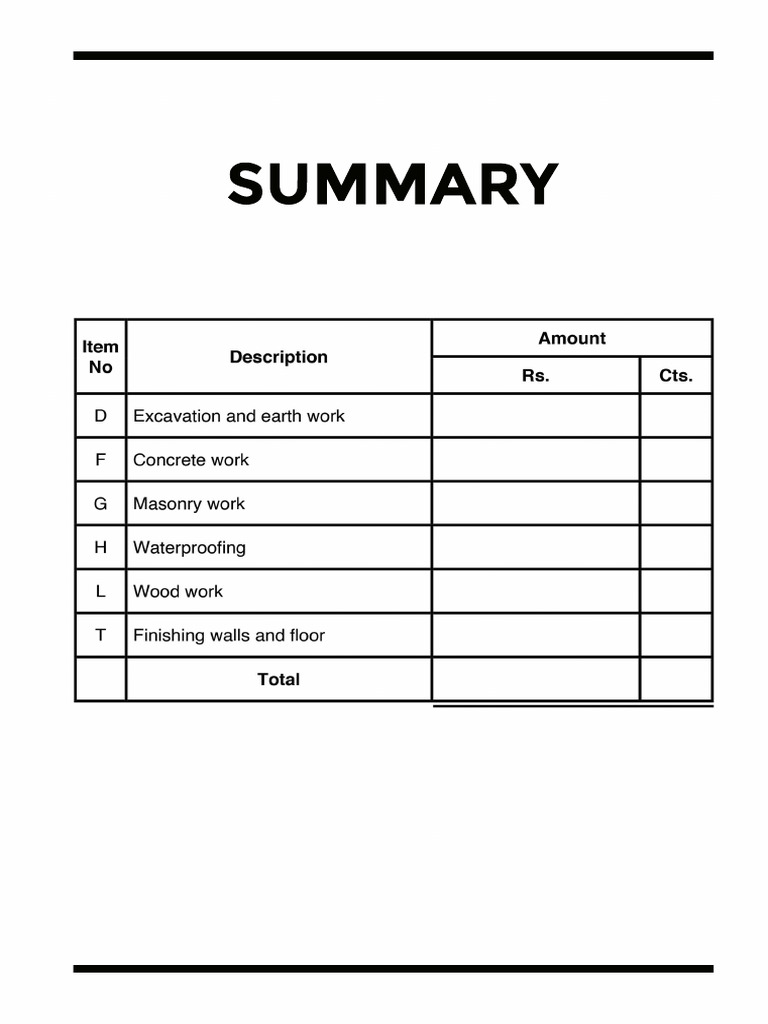 Summary Sheet | PDF