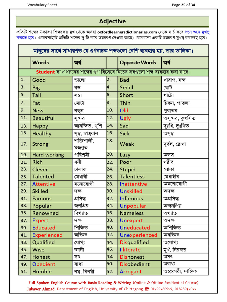 Adjective | PDF