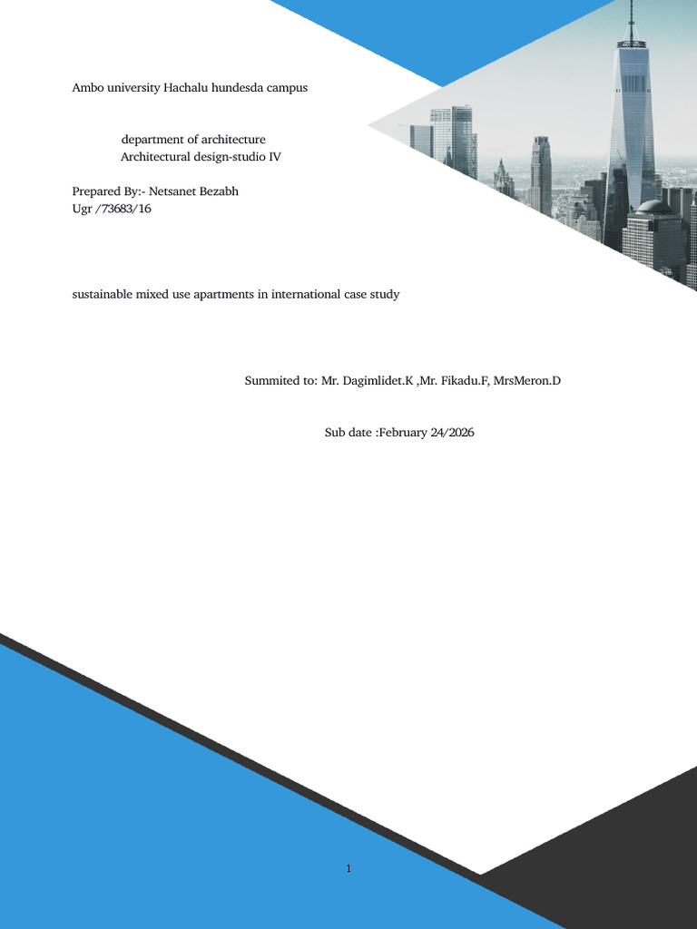 International Case Study | PDF | Mixed Use Development | Civil Engineering