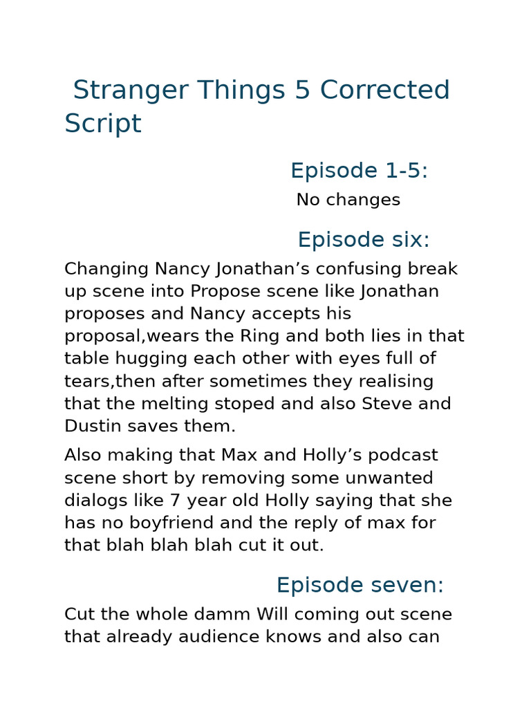 Stranger Things | PDF