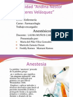 Exposicion de Anestesicos