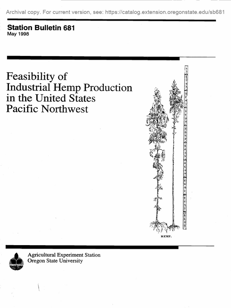 Feasibility of industrial hemp production in the United States ...