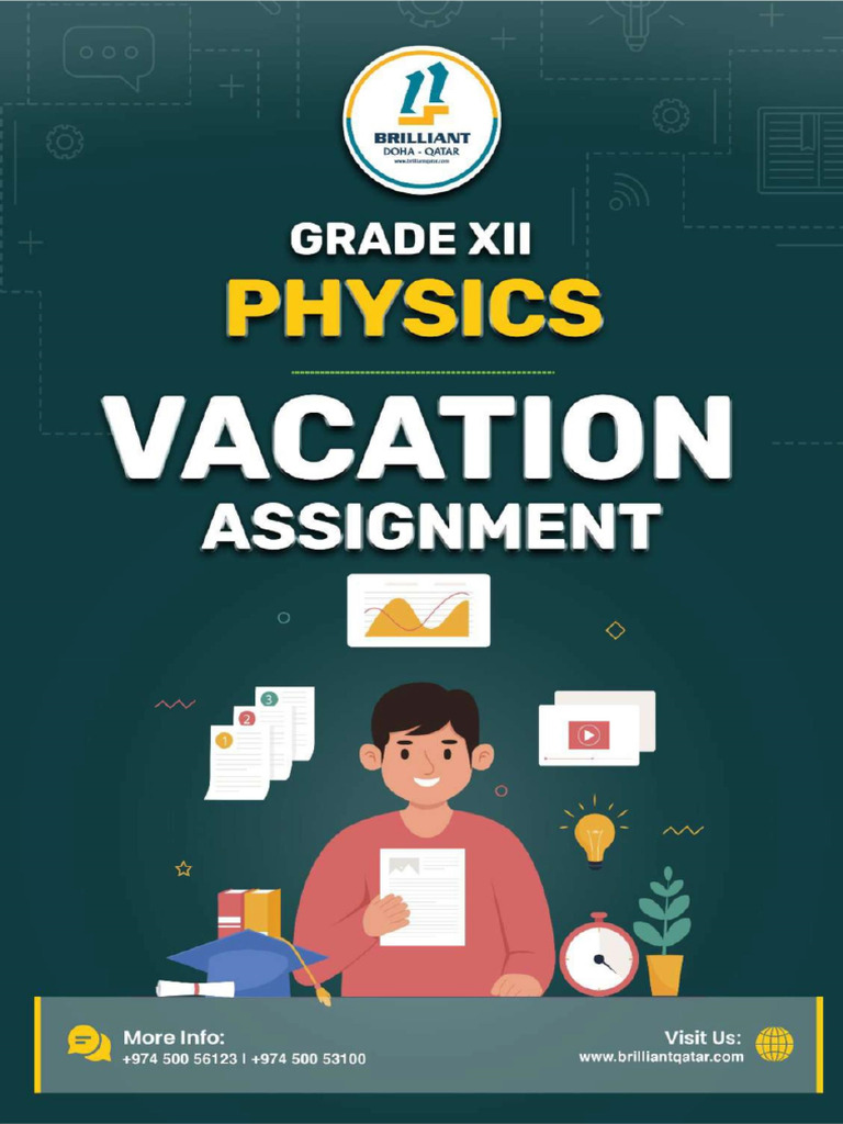 Xii Physics Vacation Assignment 2025-26 | PDF