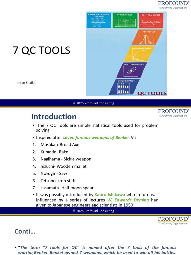 7QC Tools | PDF | Causality | Quality Management