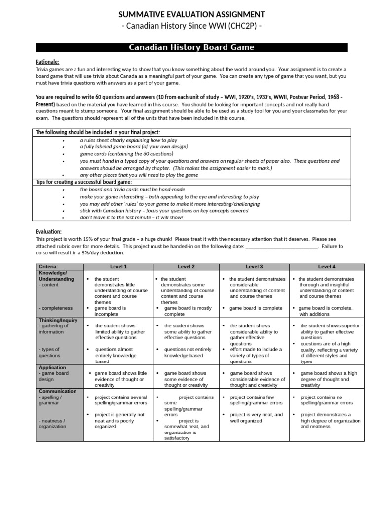 Board Game Final Assignment2p | PDF | Cognitive Science | Cognition