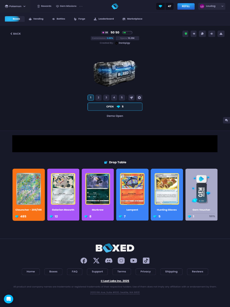 BOXED.GG Collect Pokémon cards, CS2 skins, Disney Lorcana & more! | PDF