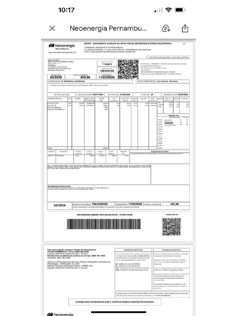 Comprovante de Residência - EDNA | PDF