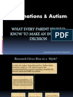 Autism and Vaccinations: What Every Parent Should Know To Make An Informed Decision