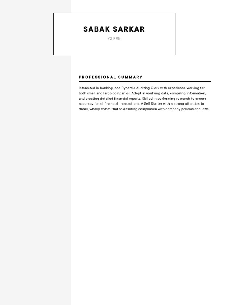 Sabak's Resume c4f6 | PDF