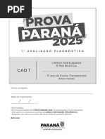 Orientações Prova Paraná 2025 | PDF | Pedagogia | Aprendizado