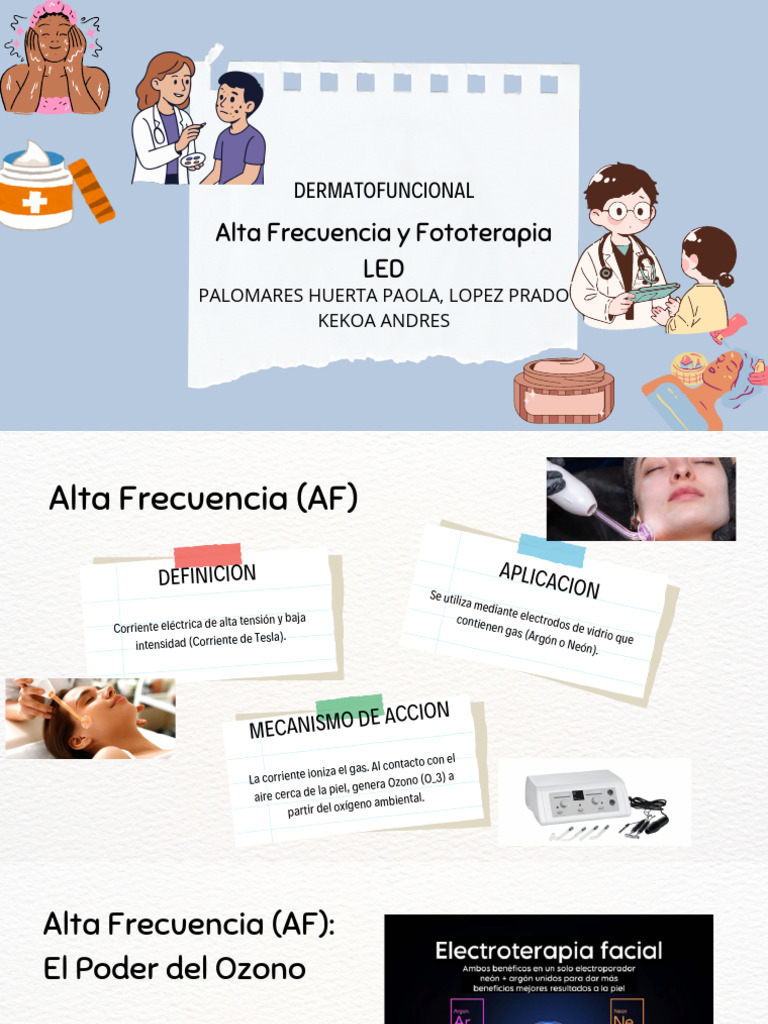 Alta frecuencia y luz led | PDF | Diodo emisor de luz | Medicina CLINICA