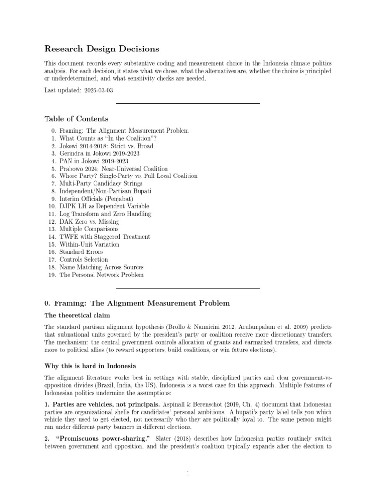 Research Design Documentation | PDF