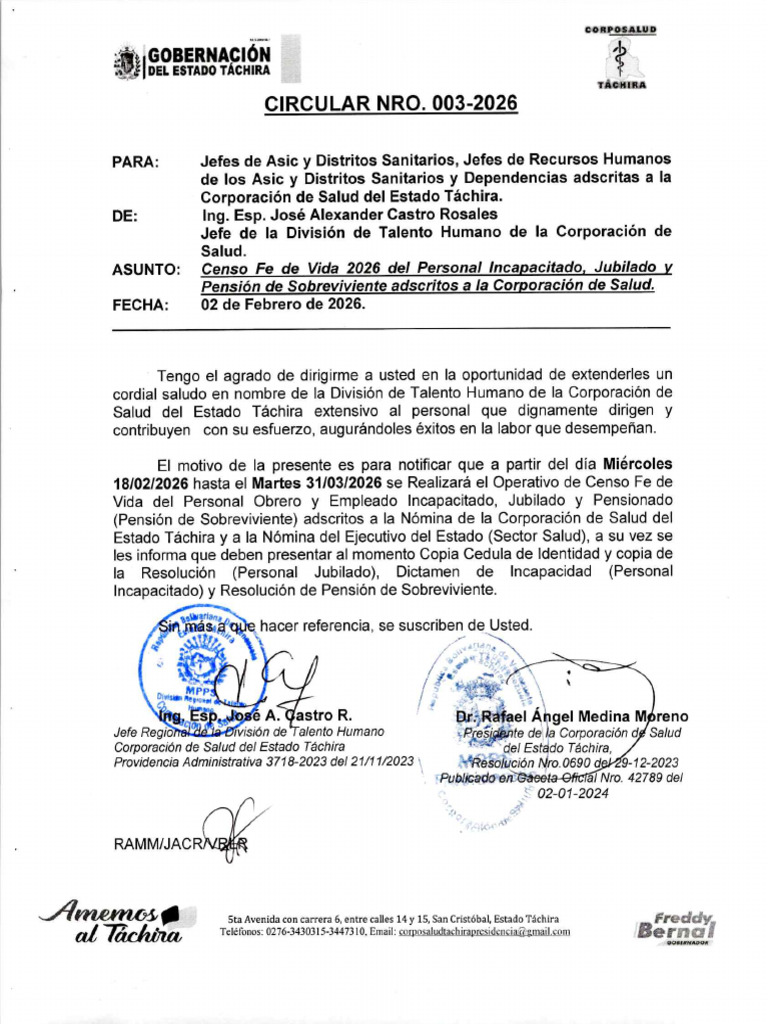 Circular 003-2026 | PDF
