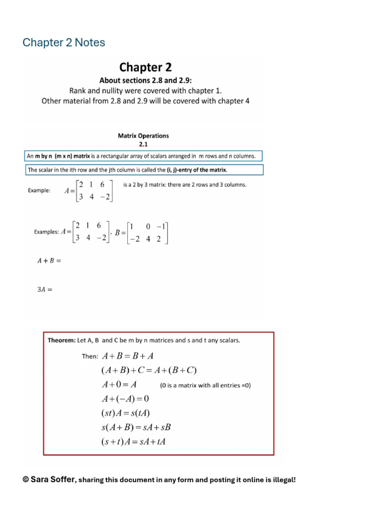 Chapter 2 Notes | PDF