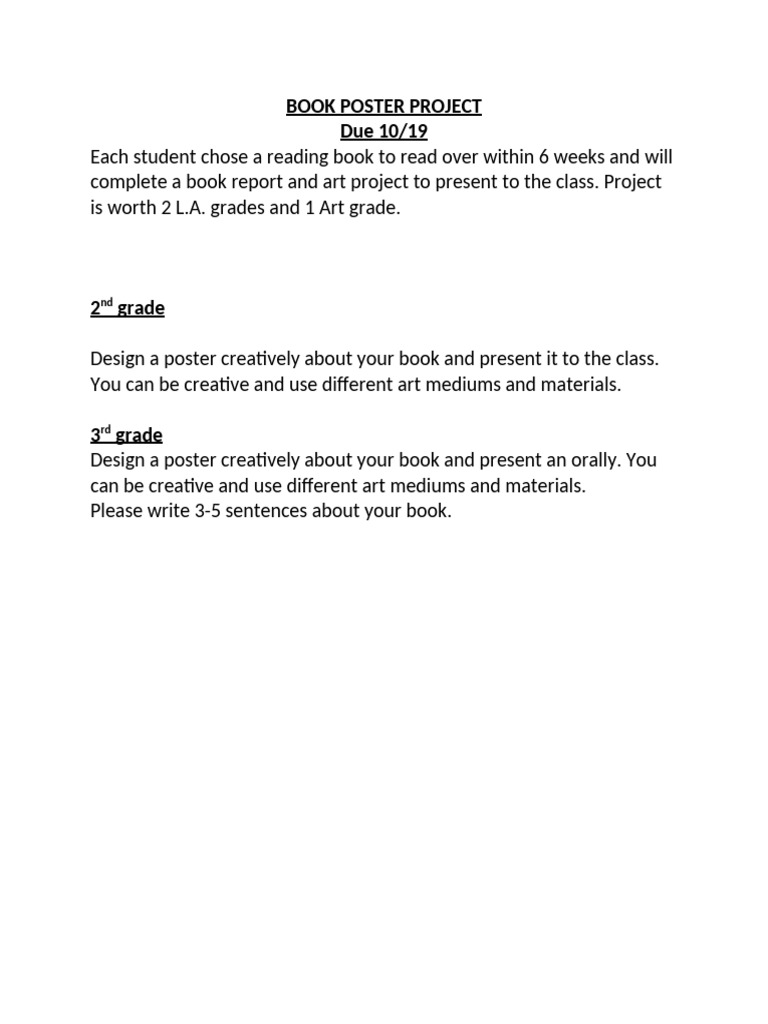 Book Poster Project | PDF