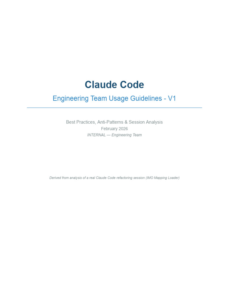 Claude - Code - Engineering - Guidelines - V1 | PDF | Command Line ...