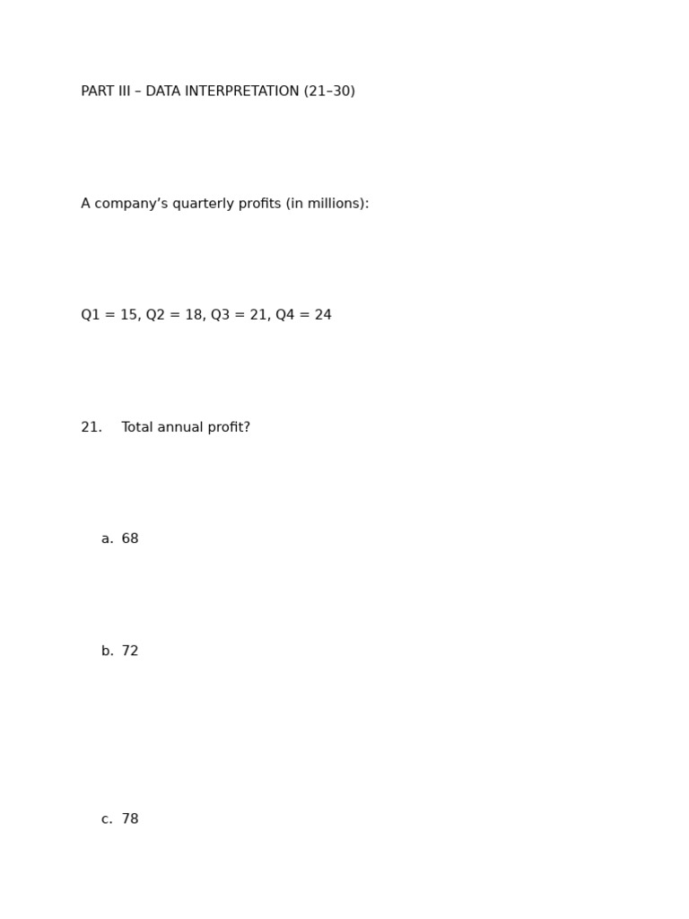 Data Interpretation | PDF