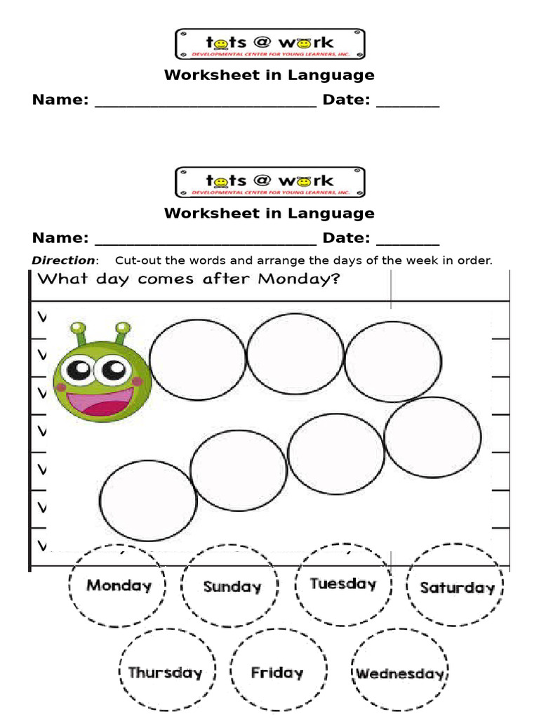 Worksheet in Language | PDF