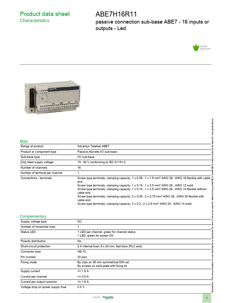 Modicon ABE7 - ABE7H16R11 | PDF | Electronic Engineering | Computer ...