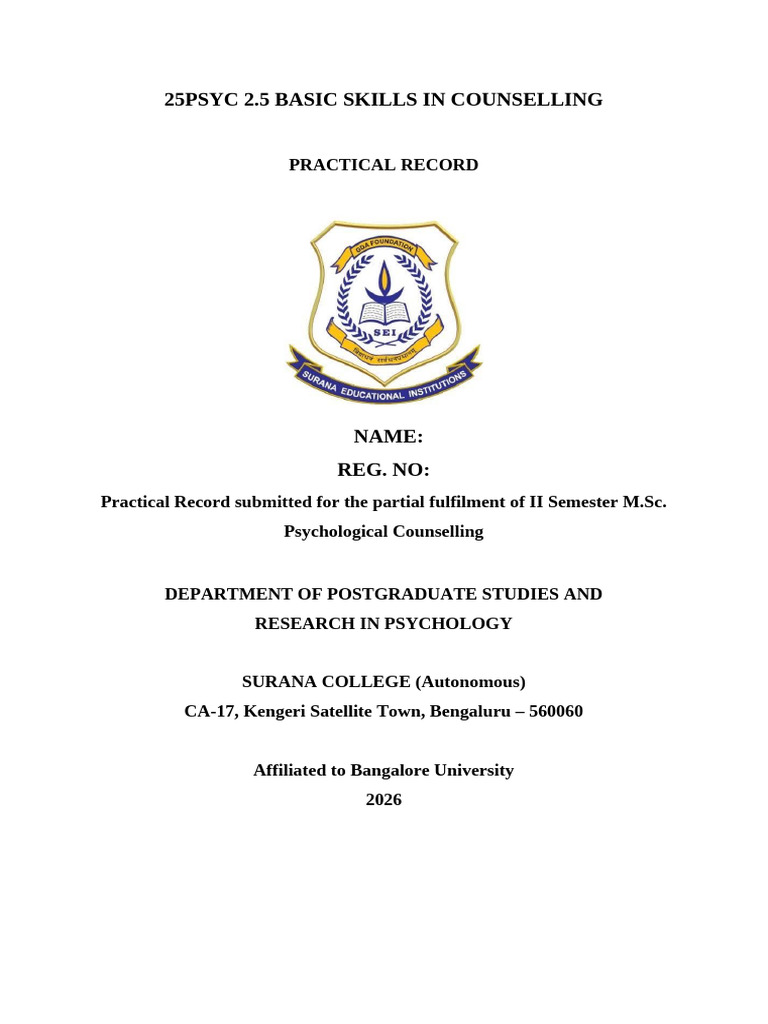 Basic Skills Record Format | PDF | Psychological Concepts | Cognition
