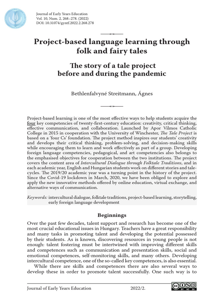 Project Based Language Learning Through | PDF