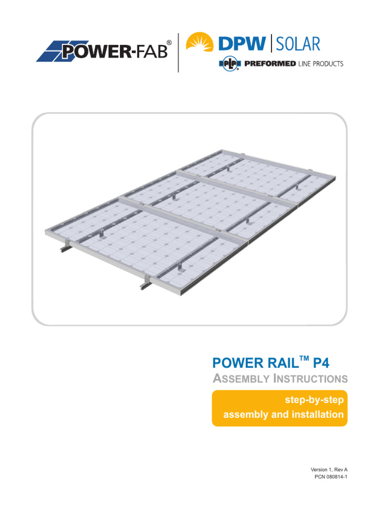 Power Rail P4 Assembly Instructions Version 1 Rev A | PDF | Nut (Hardware)
