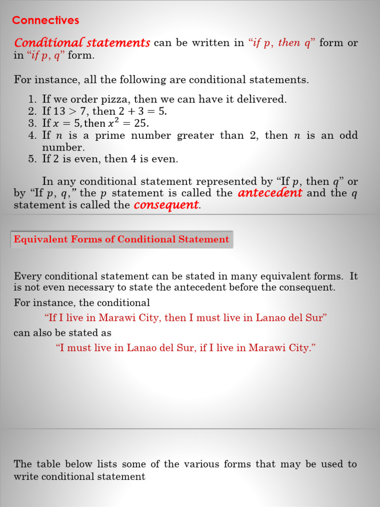 Chapter 3 Logic Part 2 | PDF | If And Only If | Mathematics