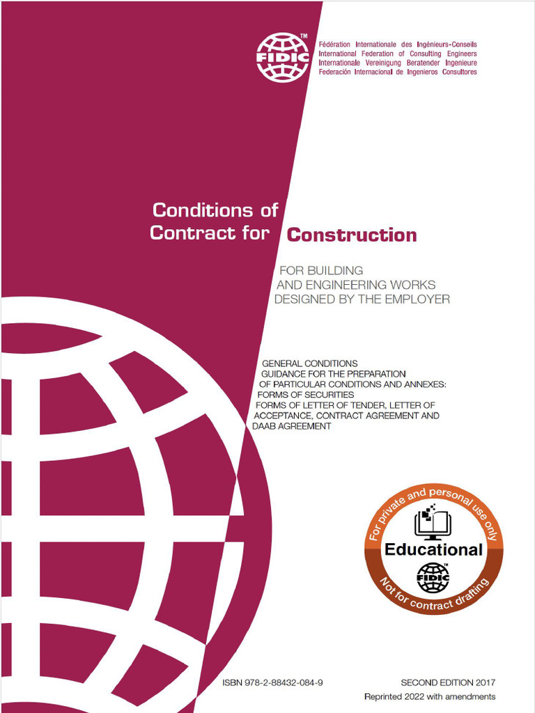 Fidic Red Book 2017 | PDF
