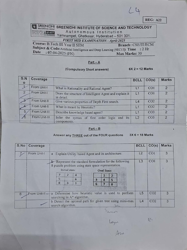 3-2 Question Papers | PDF