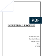 Industrial Profile: Submitted By: Parvathy.S.Menon Reg No: 22052 BBA V SEM