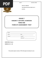 Grade 7 Natural Science Practical Task | PDF | Cognition | Learning