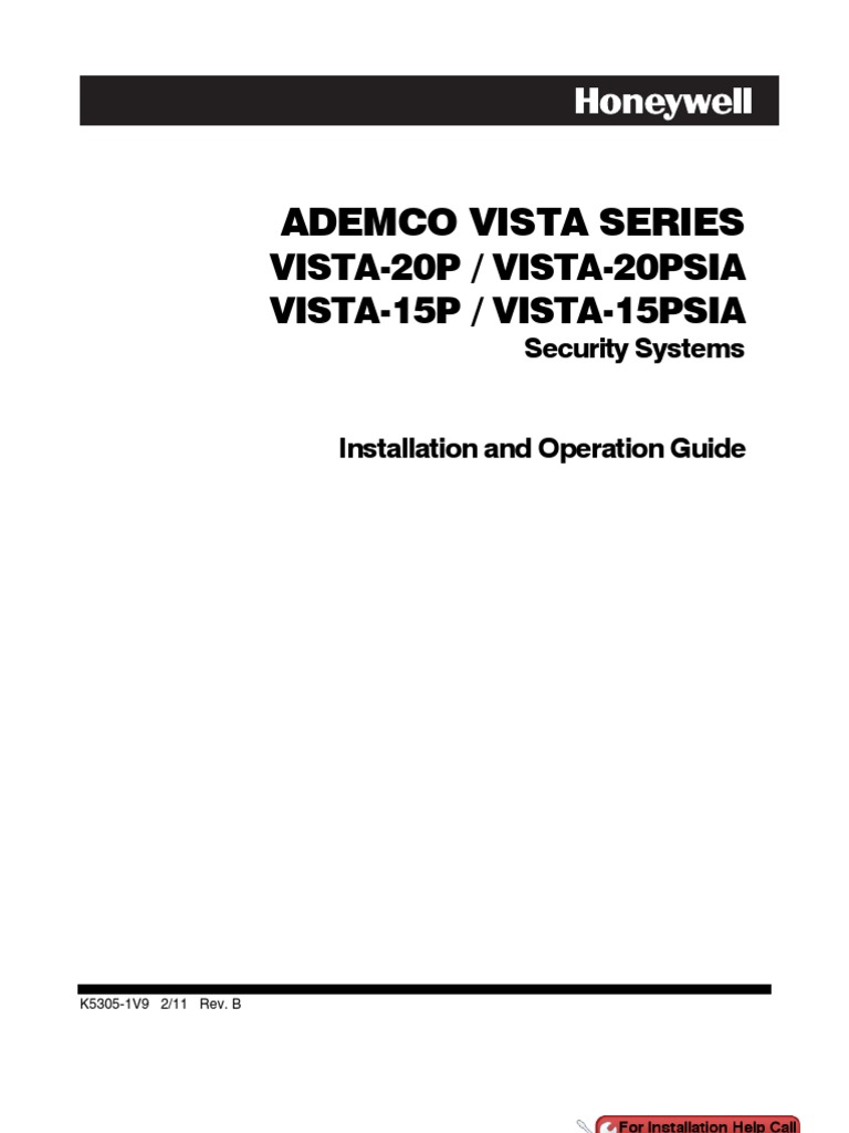 Honeywell Vista 15p Honeywell Vista 20p Install Guide | Security Alarm |  Electrical Connector