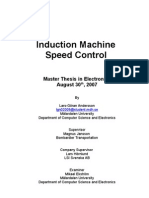 Induction Machine Speed Control: Master Thesis in Electronics August 30, 2007