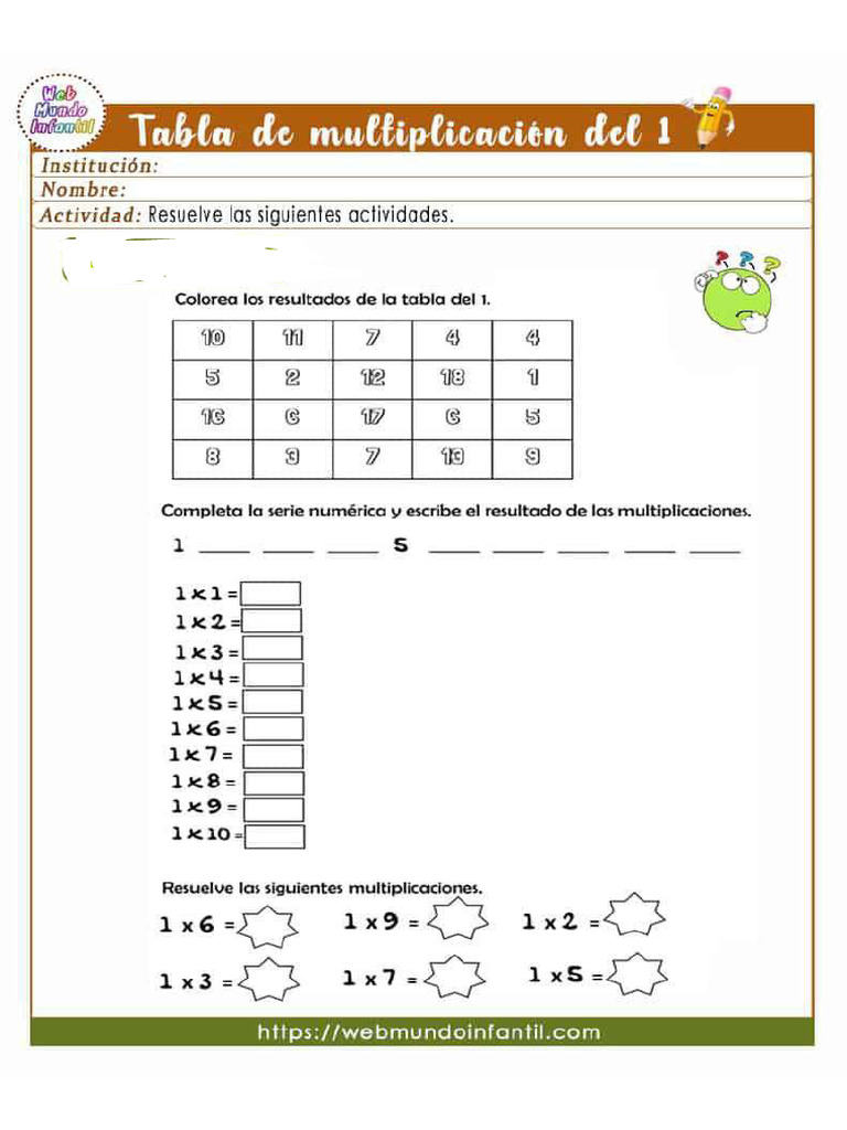 Actividades de Matematica para Tercer Grado | PDF